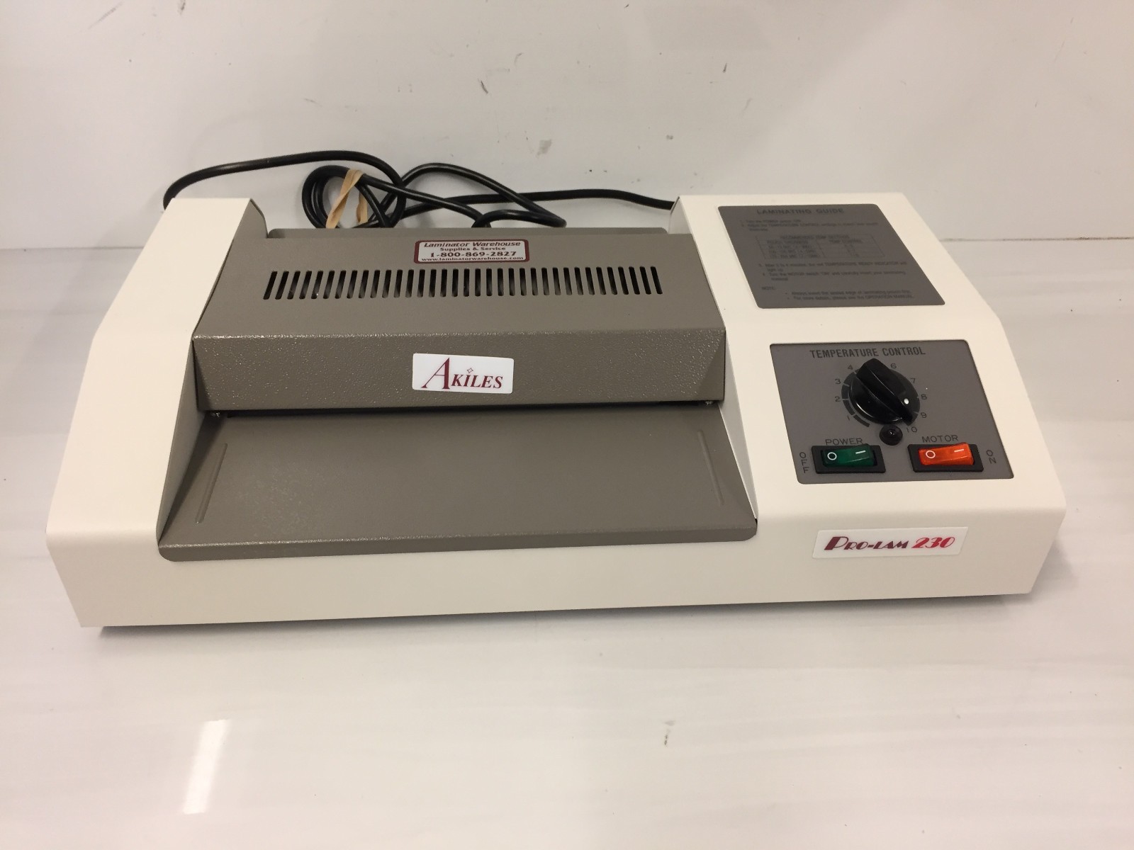 Akiles Pro-Lam 230 Commercial Pouch Laminator 9