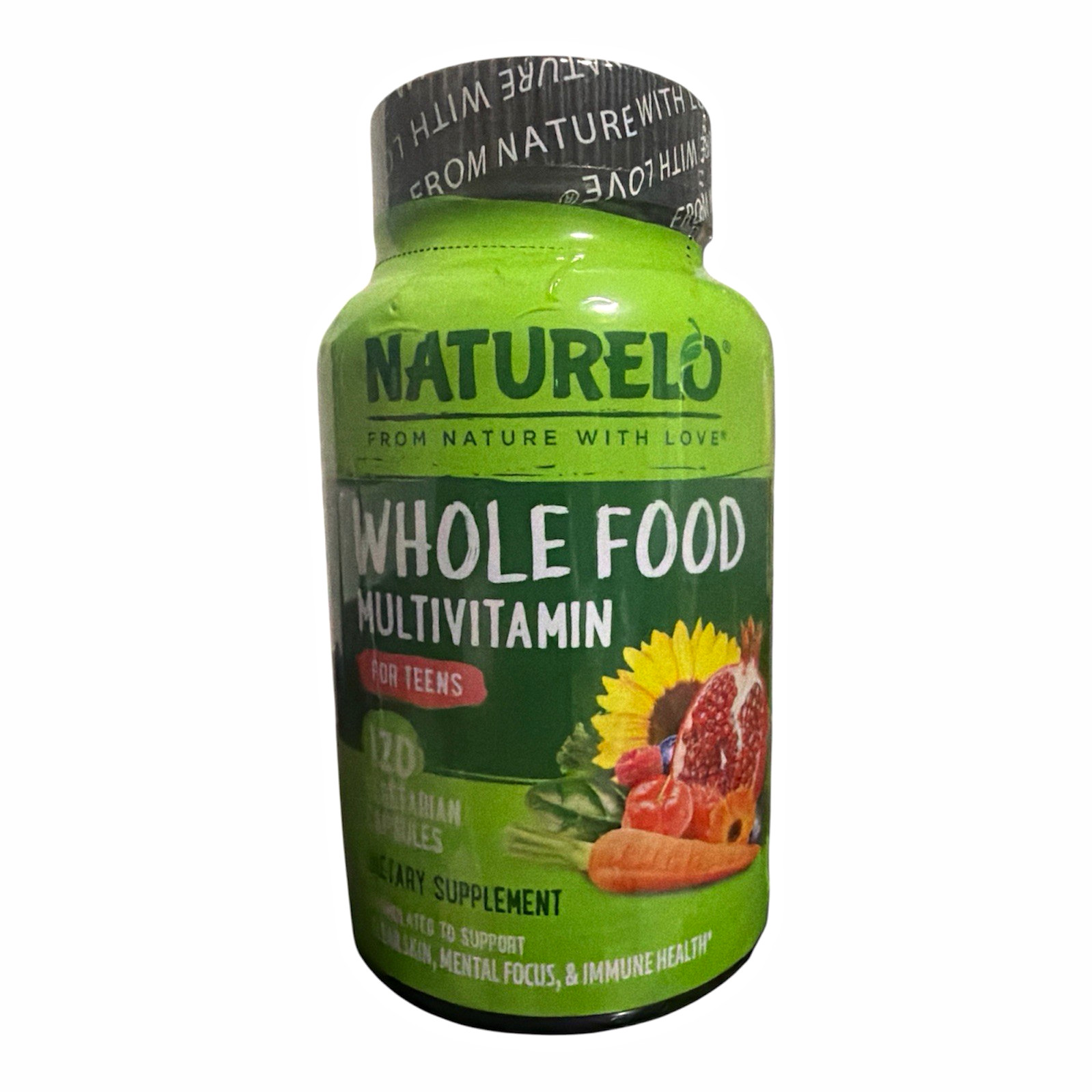 NATURELO Whole Food Teen Multivitamin, 120 Capsules, Vegan, Exp:2027-01-21 NATURELO Whole Food Teen Multivitamin, 120 Capsules, Vegan, Exp:2027-01-21