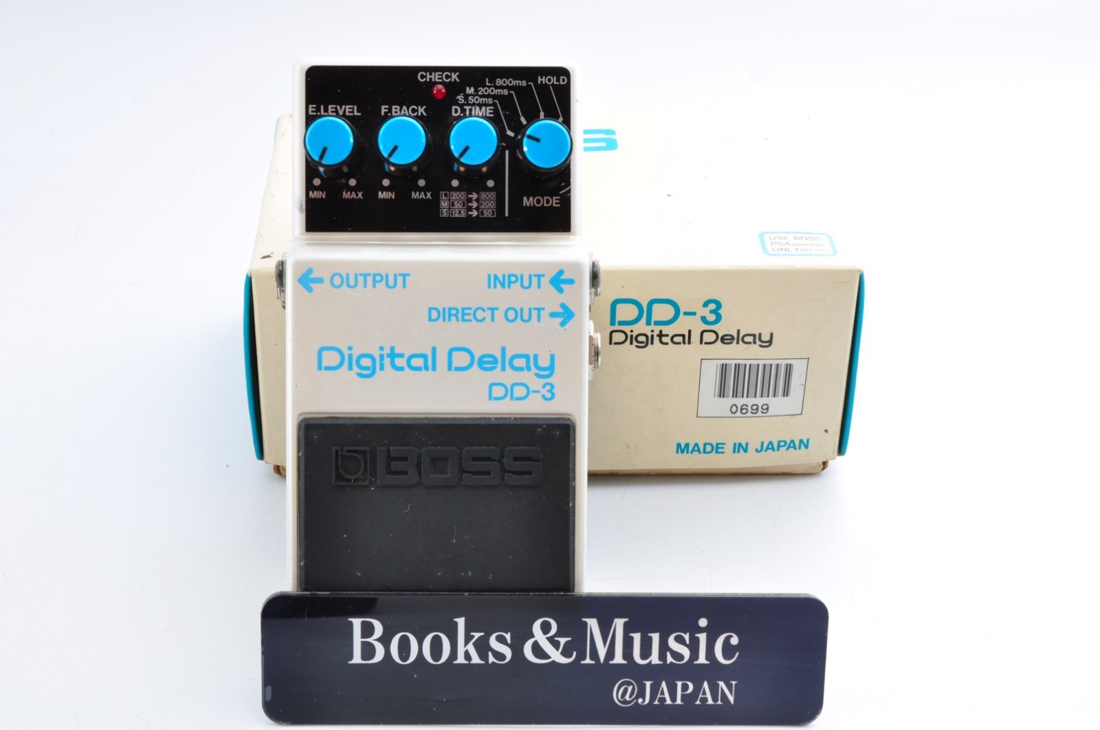 Boss DD-3 Digital Delay 1989 Made in Japan Long Chip w/Box Working JA61584