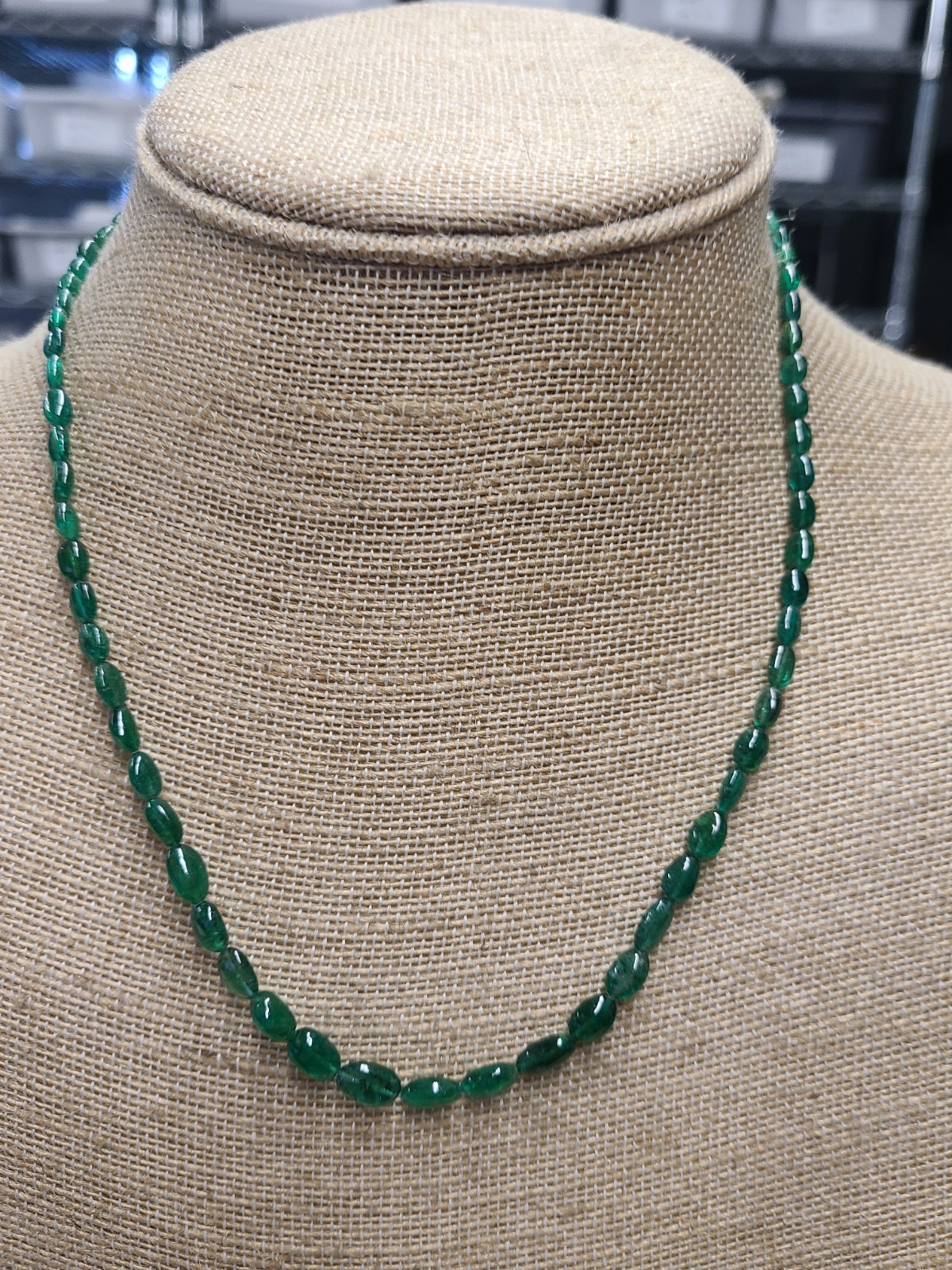 Certified & Appraised Rhapsody 950 Platinum AAAA Kagem Zambian Emerald Beaded Gr Certified & Appraised Rhapsody 950 Platinum AAAA Kagem Zambian Emerald Beaded Gr