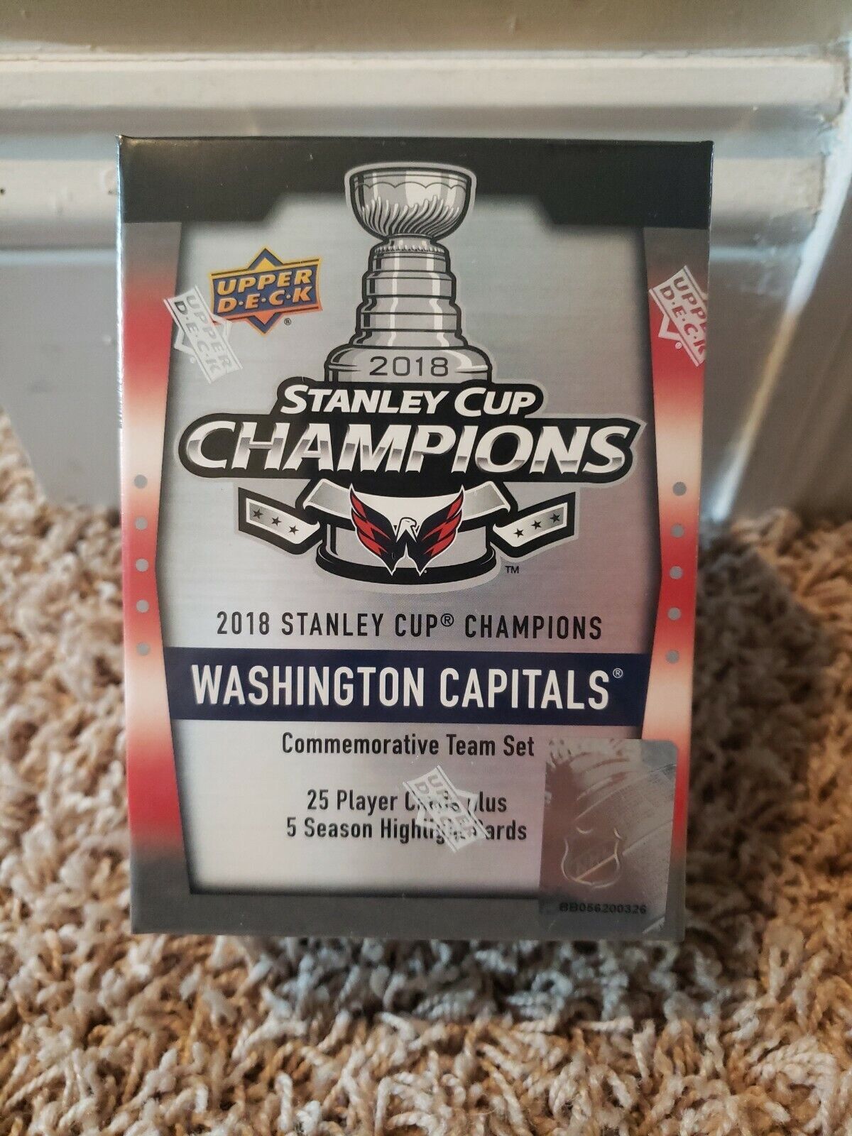 2018 Upper Deck Washington Capitals Team Set Stanley Cup Champions Sealed Box