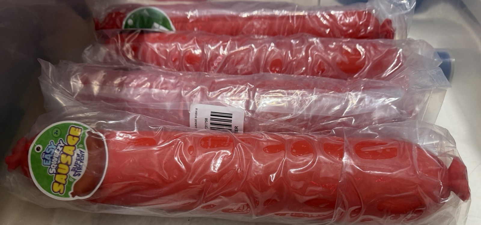 🌭Easy Sqweezy Jumbo Sausage Squishy, by Orb Toys - RARE TO FIND New/Sealed🌭 🌭Easy Sqweezy Jumbo Sausage Squishy, by Orb Toys - RARE TO FIND New/Sealed🌭