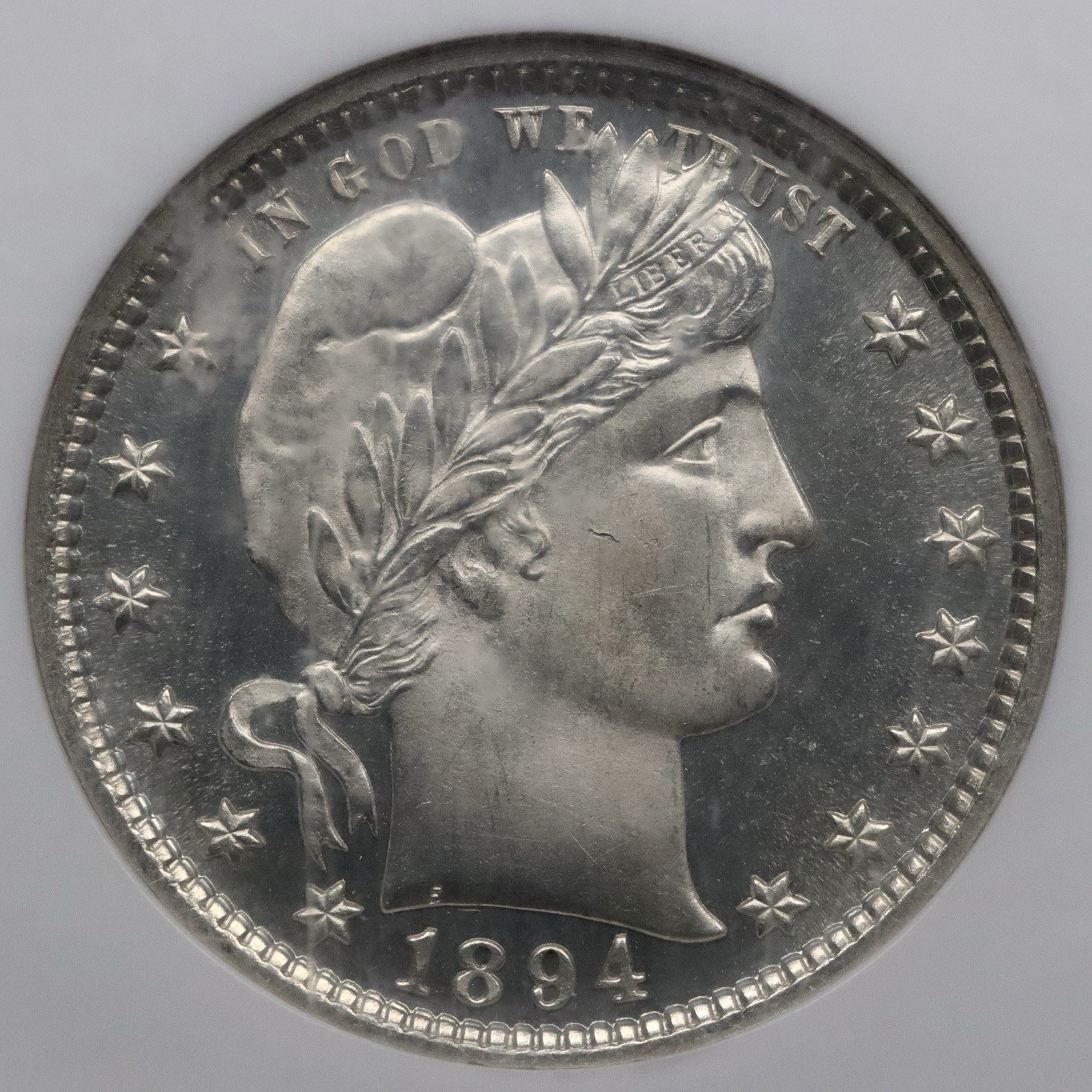 1894 25c Barber Quarter - NGC PF 64 CAMEO