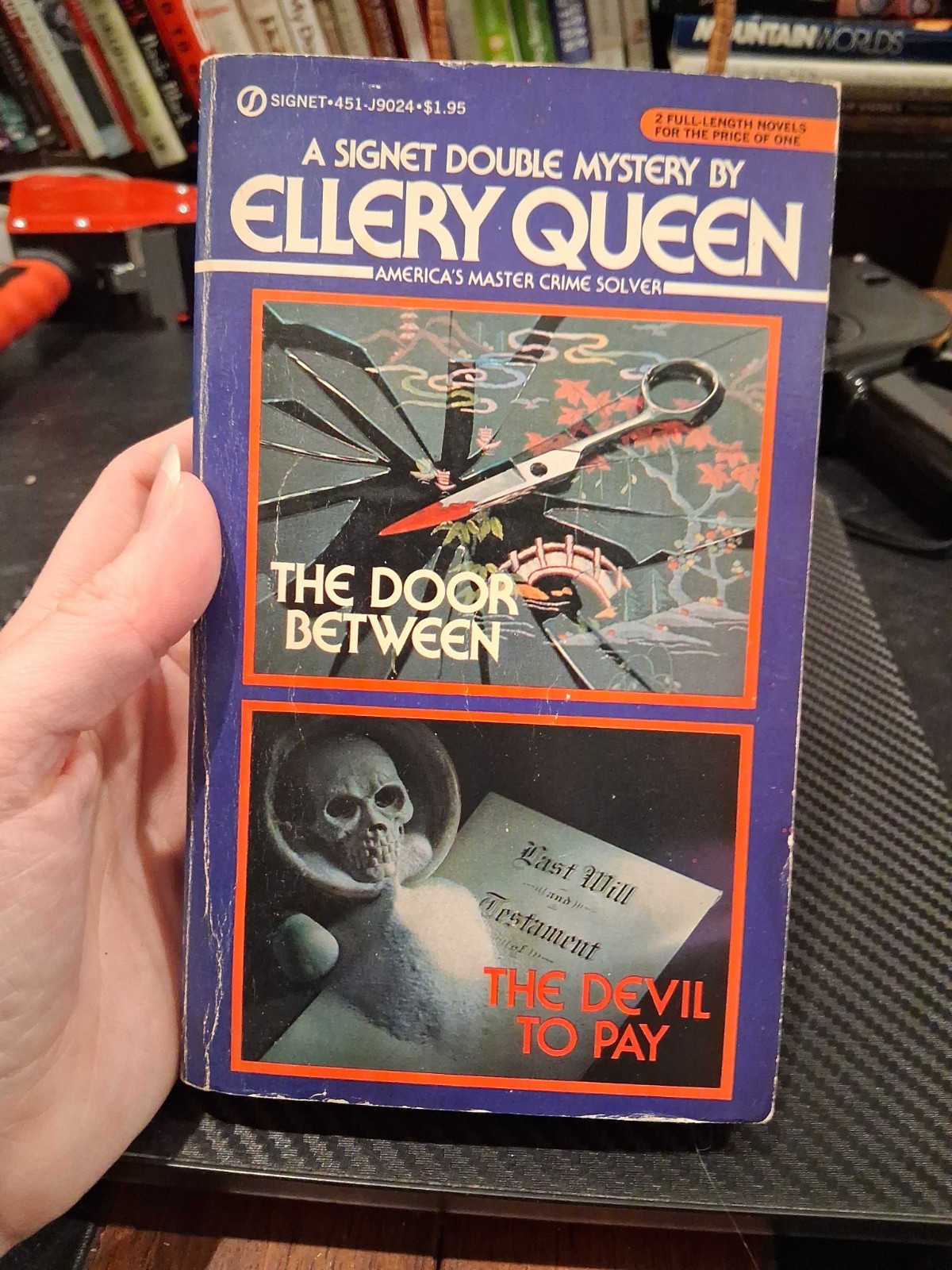 THE DOOR BETWEEN & THE DEVIL TO PAY by Ellery Queen Signet Books  Paperback
