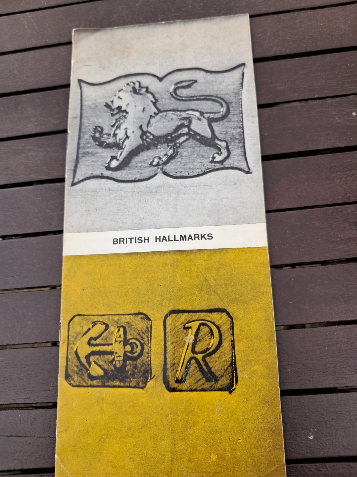 Vintage British Hallmarks Folding Guide Booklet - Gold & Silver Identification
