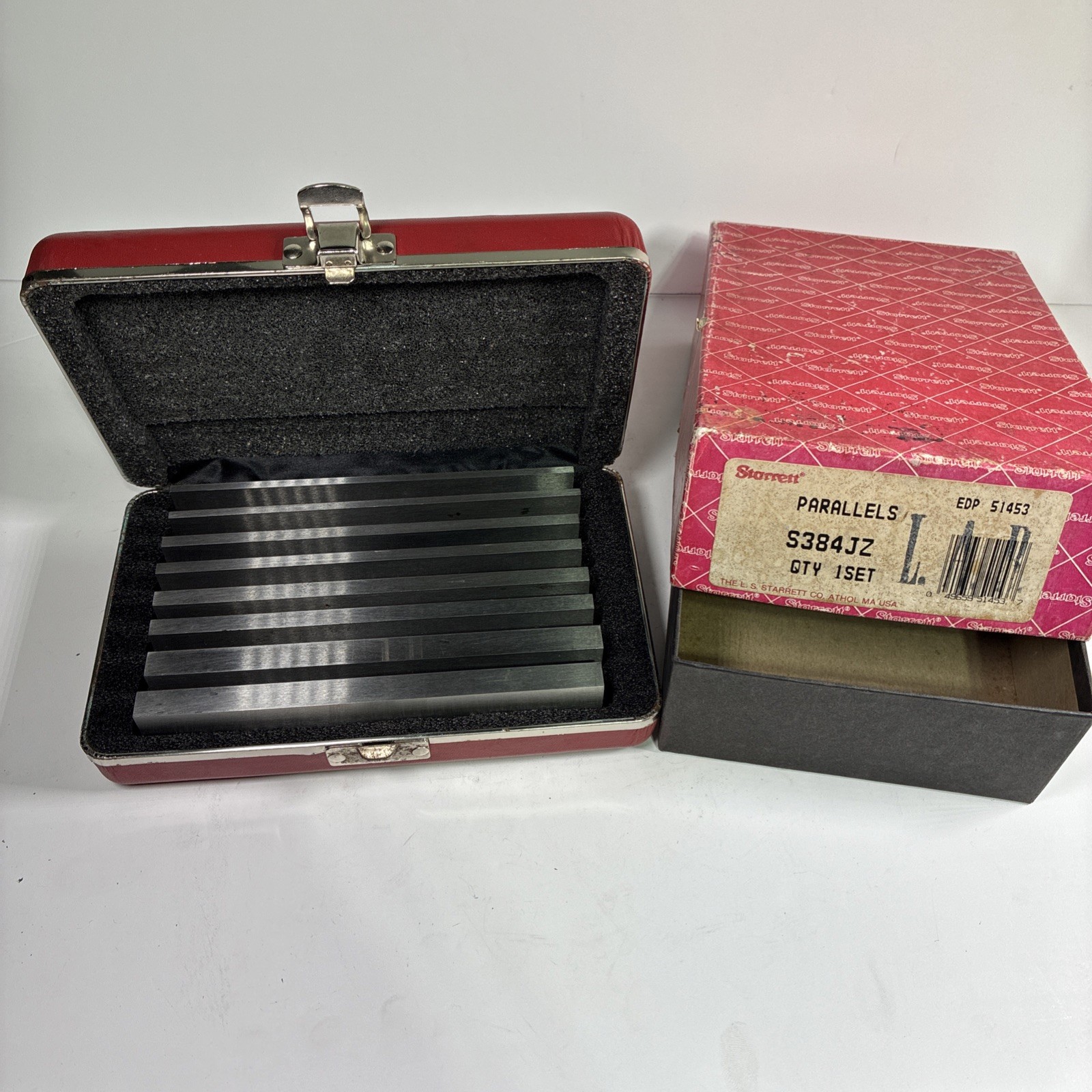 Starret S384JZ Steel Parallel Set - 4 Pairs, 6” Very Good Condition With Box Starret S384JZ Steel Parallel Set - 4 Pairs, 6” Very Good Condition With Box