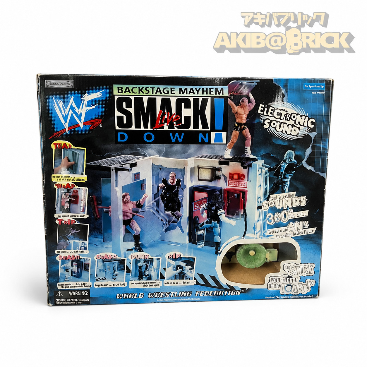 WWF Backstage Mayhem Smackdown Playset 2000 Jakks Pacific New Sealed WWE Rare