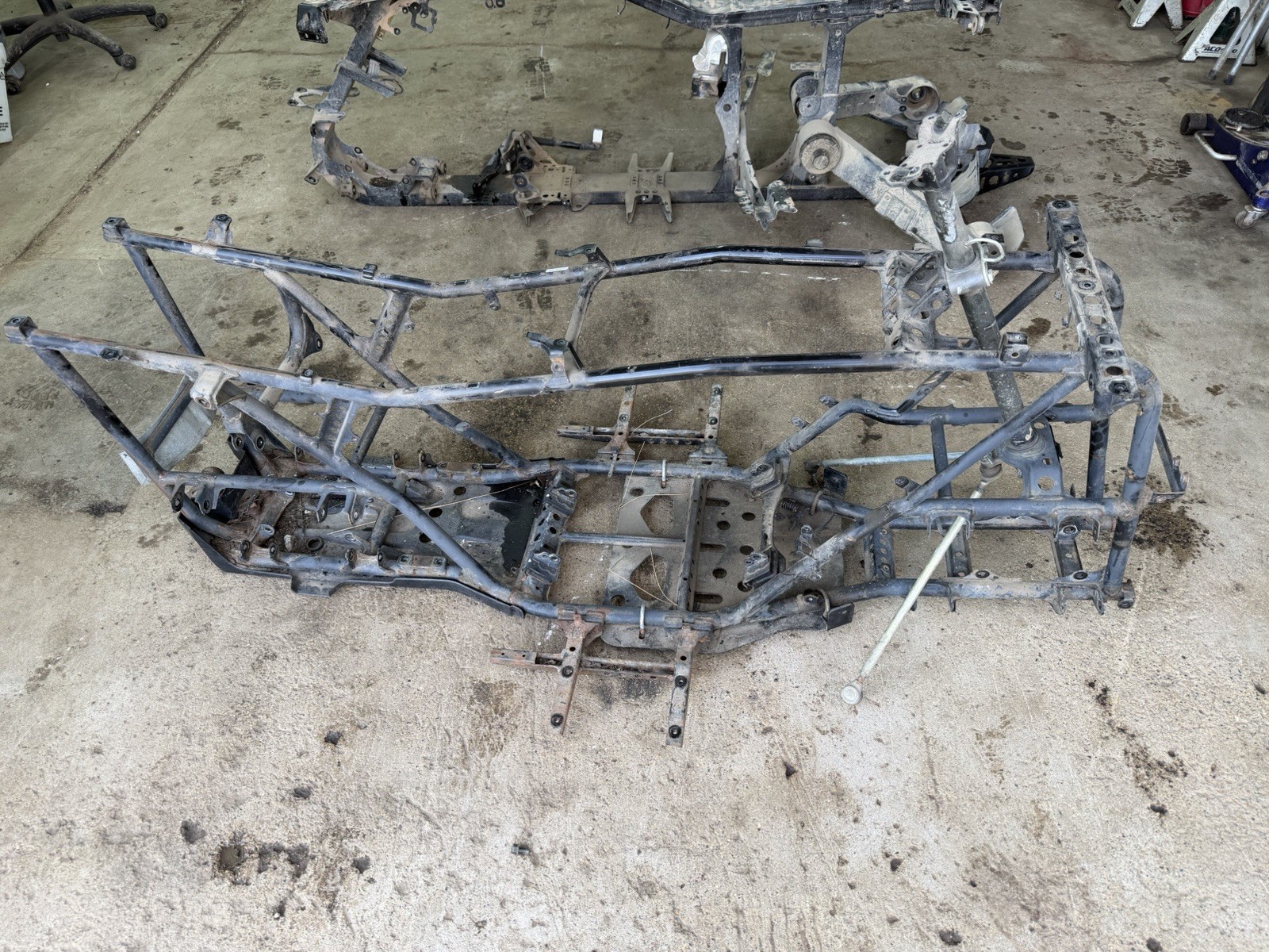 04-08 Yamaha Grizzly 660 YFM660 Main Frame Chassis STRAIGHT BOS