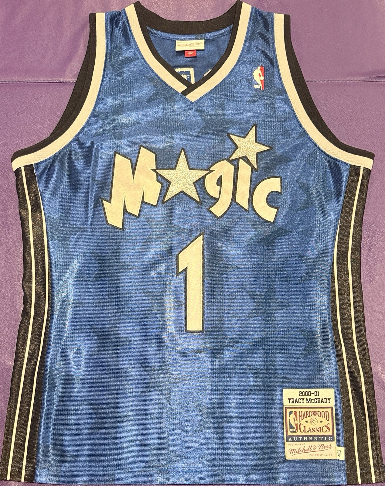 Authentic Anfernee Hardaway #1 Mitchell & Ness 2000-2001 Orlando Magic Jersey 44 Authentic Anfernee Hardaway #1 Mitchell & Ness 2000-2001 Orlando Magic Jersey 44