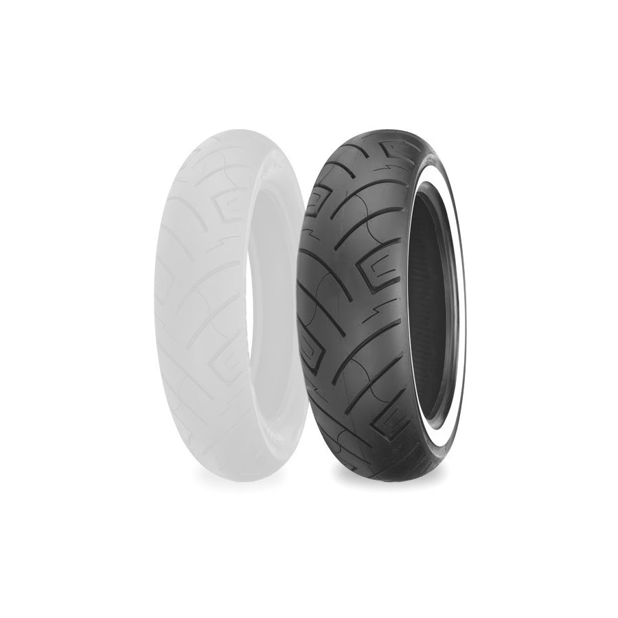 Shinko 777 Rear Whitewall Tire - 130/90B-16 Reinforced 87-4595