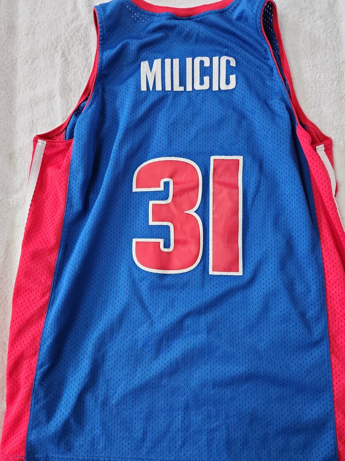 Nike Men\'s Detroit Pistons Darko Milicic Jersey Size XL Preowned
