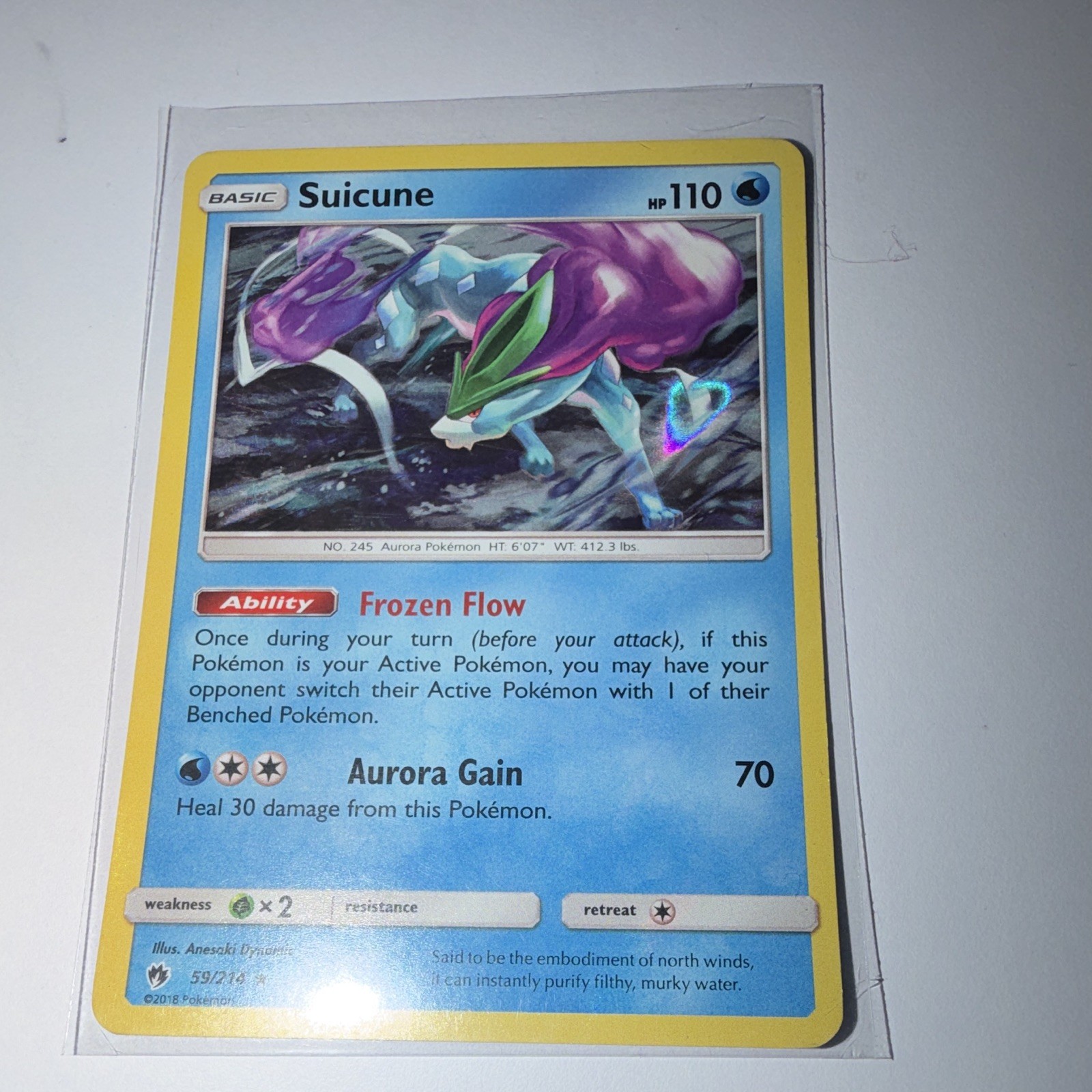 Suicune 59/214 Sm-Lost Thunder Holo