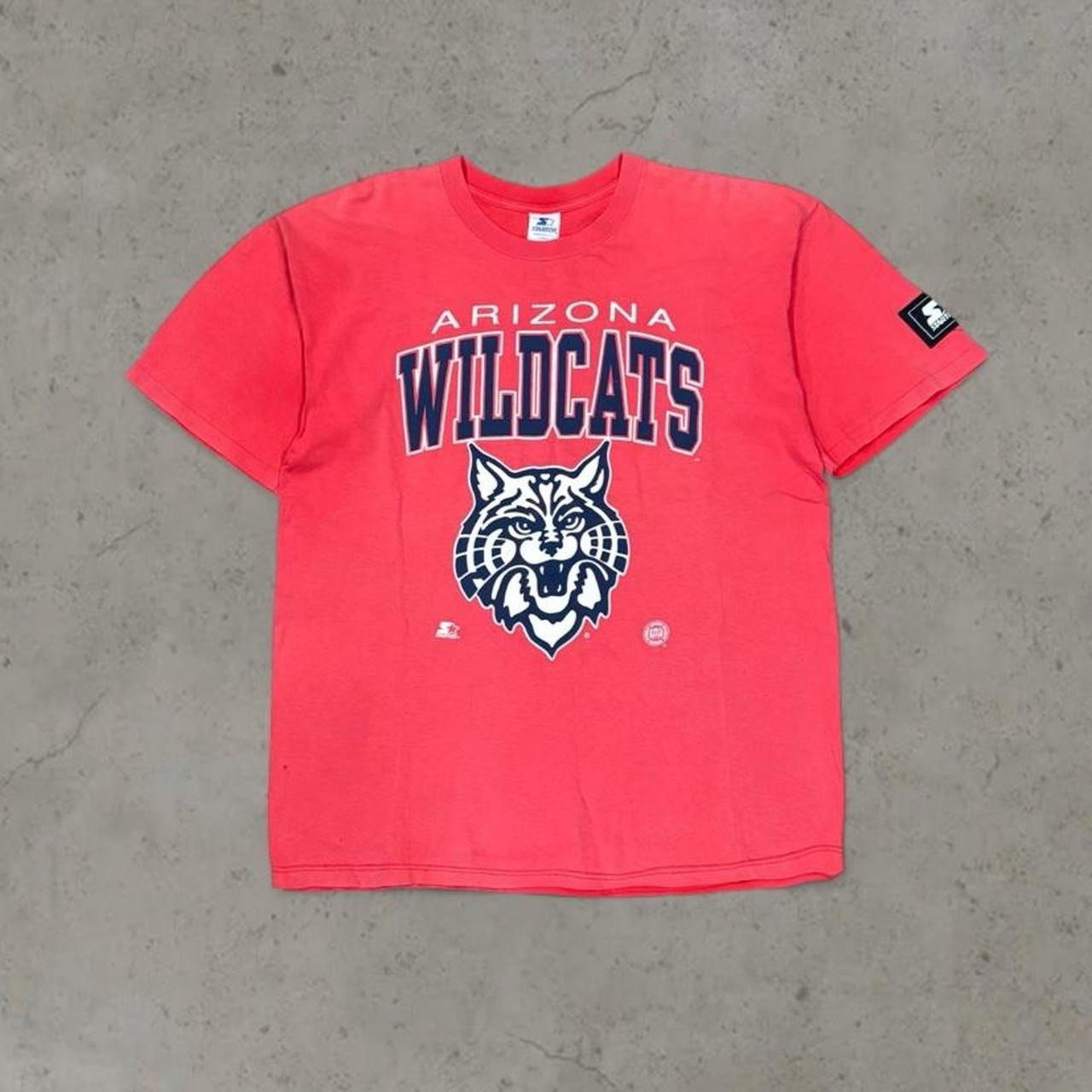 Vintage 90s Starter Arizona Wildcats Faded Red T-Shirt Size Large Vintage 90s Starter Arizona Wildcats Faded Red T-Shirt Size Large