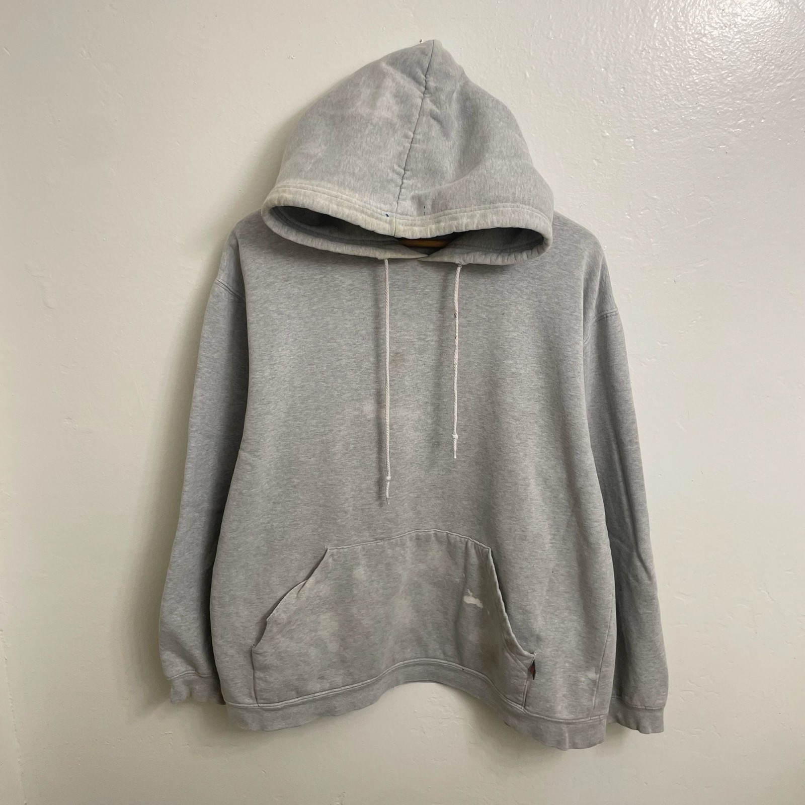 Vintage90s Anchor Blue Grey Pullover Hoodie Faded & Distressed Sweatshirt Vintage90s Anchor Blue Grey Pullover Hoodie Faded & Distressed Sweatshirt