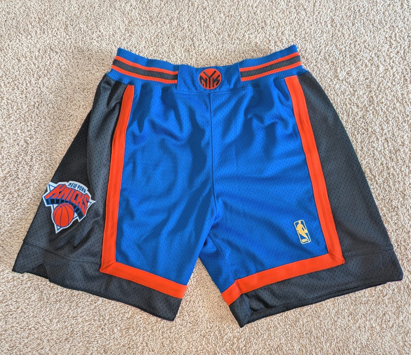 Mitchell & Ness Authentic New York Knicks Shorts L Large 44 Away Blue Ewing