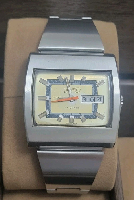 Rare Vintage Eberhard & Co Datoscaf 36 Ref 26607/275 Automatic Watch
