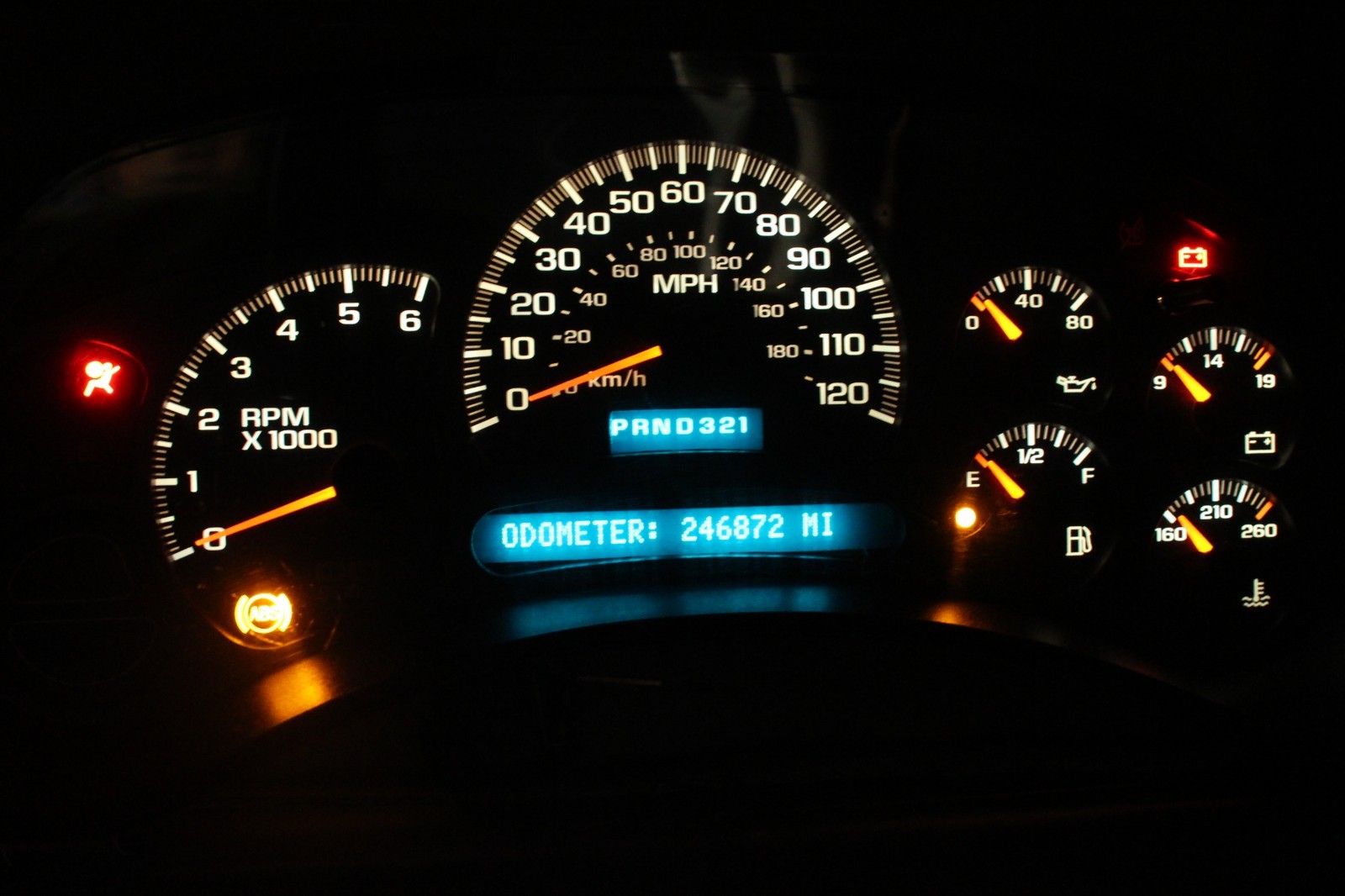 03-04 CHEVY 1500 SILVERADO SIERRA INSTRUMENT GAUGE CLUSTER 15135668 *REBUILT*