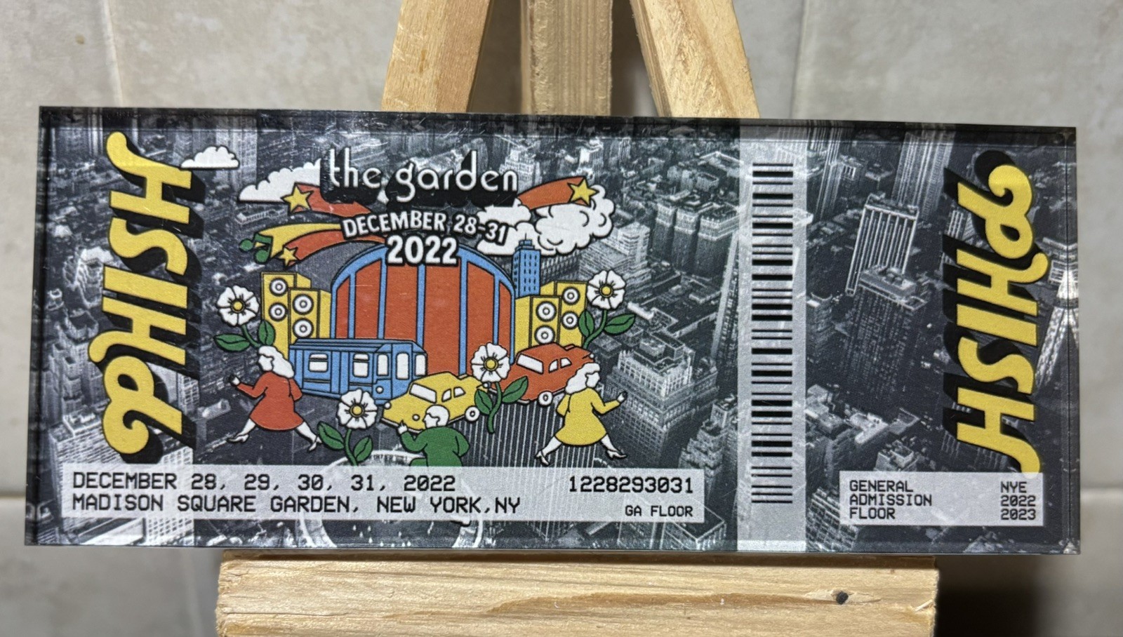 Phish MSG New York 2022 12/28-12/31 New Years Official Rare Lucite Magnet Phish MSG New York 2022 12/28-12/31 New Years Official Rare Lucite Magnet