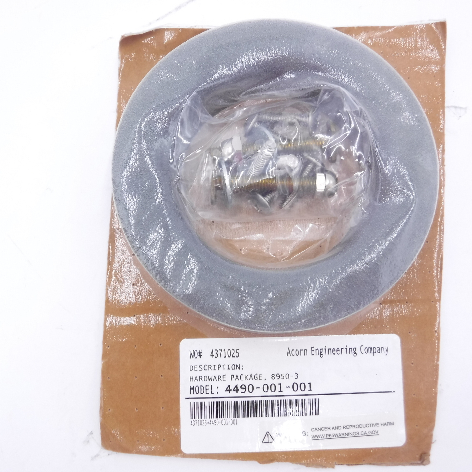 Acorn Engineering Hardware Package 4490-001-001 Acorn Engineering Hardware Package 4490-001-001