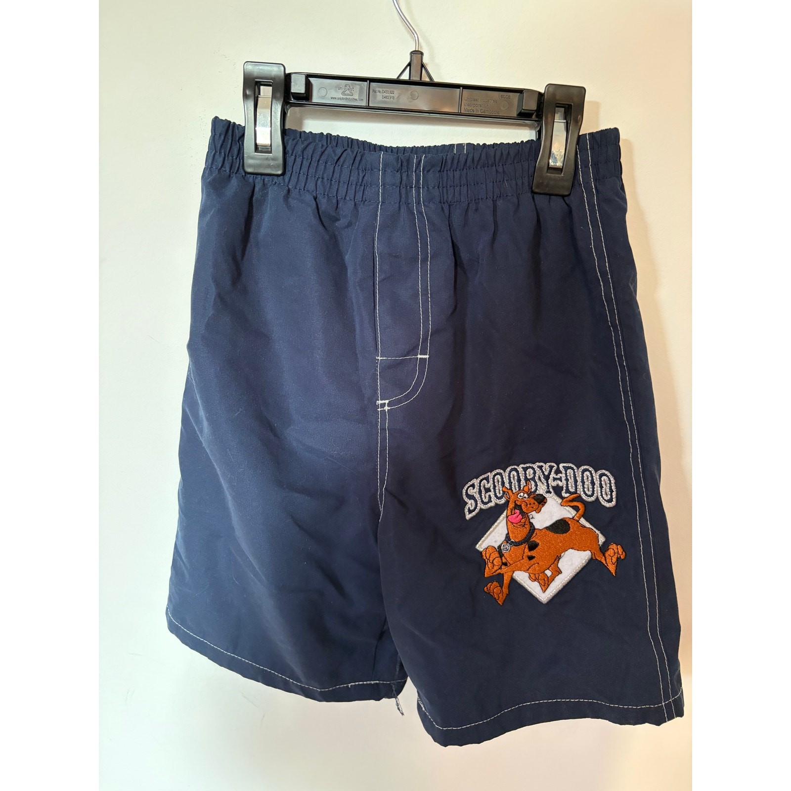 Vintage Scooby-Doo Boys Swim Trunks, Sz 7, Embroidered Patch, AS-IS Seam Repair