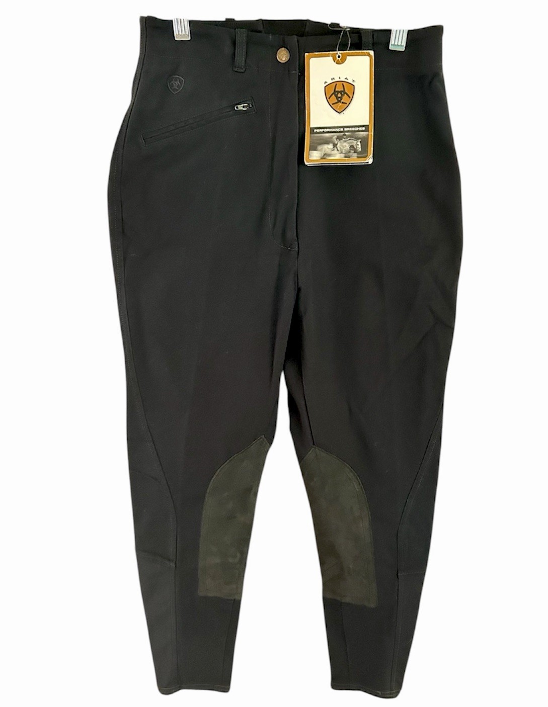 Ariat V3 NWT Womens 26R Black Knee Patch Riding Breeches USA Made Equestrian