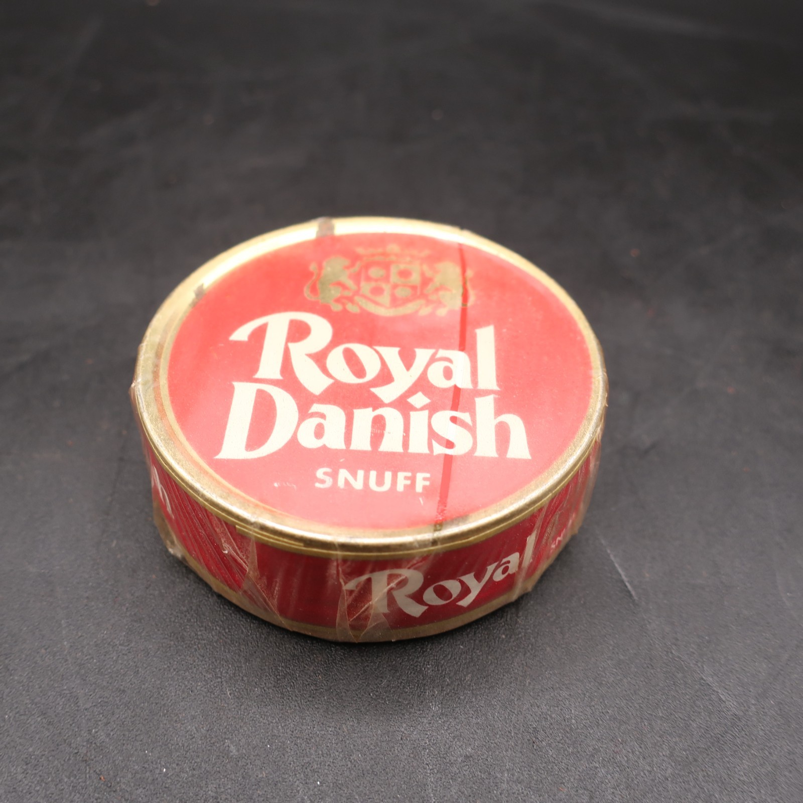 Royal Danish Snuff Tin Tobacco Can Paper Label - RARE -L@@K