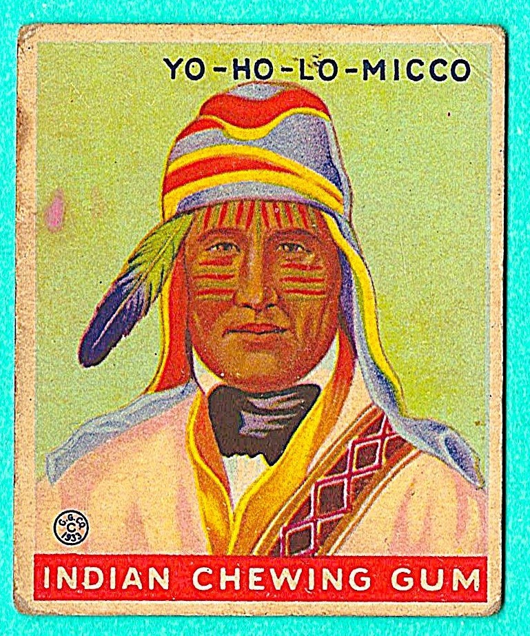 1933 R73 GOUDEY INDIAN GUM #193 - YO-HO-LO-MICCO - HIGH Number - HTF Series 48