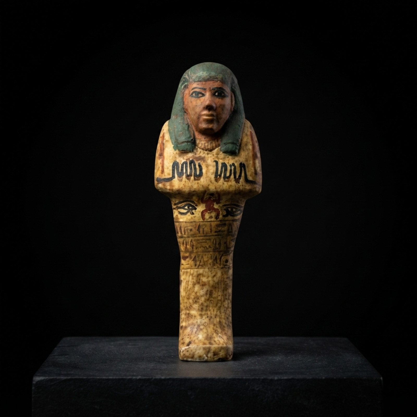 ANCIENT EGYPTIAN USHABTI STATUE Pharaonic Shabti Tomb Servant Eye of Horus