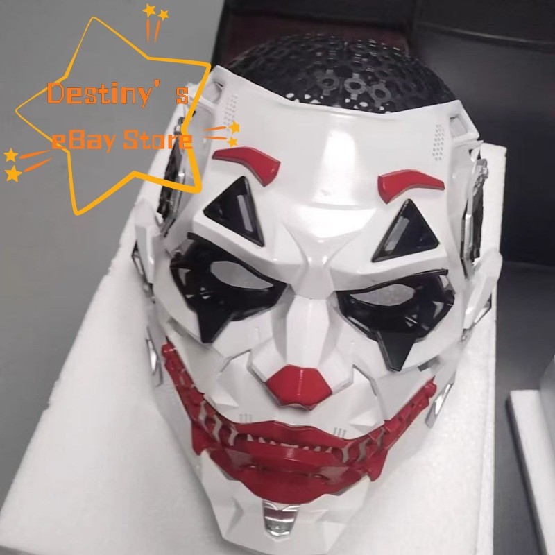 Cyber Joker Full Face Cosplay Mask Resin Customized Mechanical Technology Mask