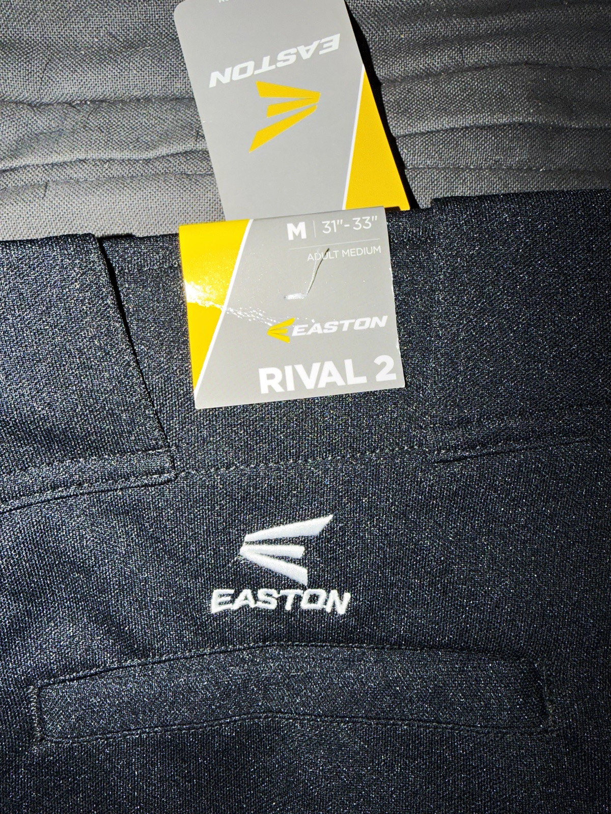 Easton Rival 2 Men\'s Baseball/Softball Pants Black Adult Medium M 31-33\