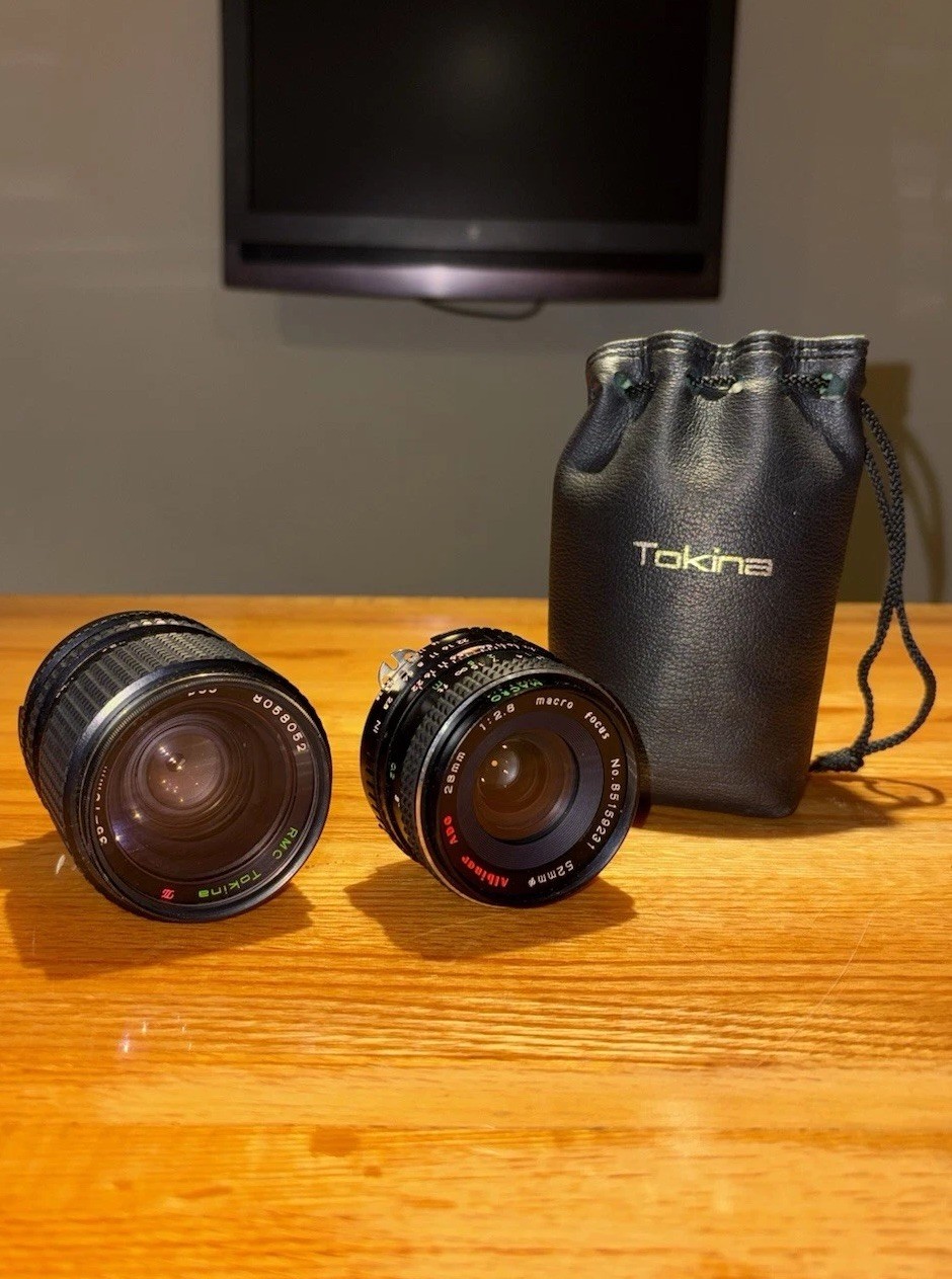 Vintage Tokina RMC Lens 35-70mm f/3.5 MF, Albinar ADG 28mm f/2.1 Macro PRISTINE