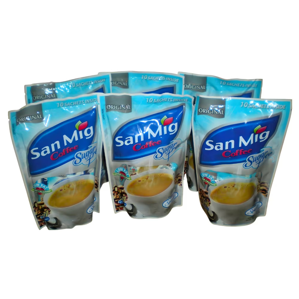 Original San Mig Coffee 3in1 Coffeemix (Sugar Free) 70g (Pack of 6) Original San Mig Coffee 3in1 Coffeemix (Sugar Free) 70g (Pack of 6)