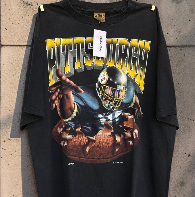 Vintage 1993 Pittsburgh Steelers Break Through NFL shirt reprint VK17230
