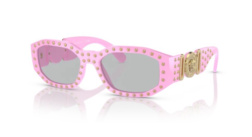 Versace 0VE4361 539687 Pink /Light Grey Square Men\'s Sunglasses Versace 0VE4361 539687 Pink /Light Grey Square Men\'s Sunglasses