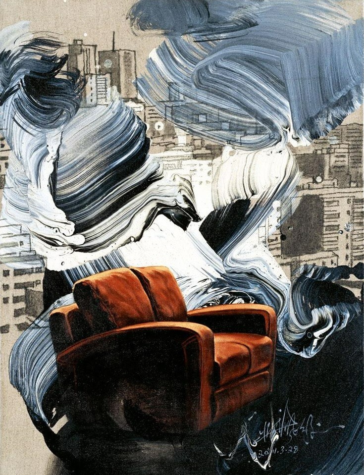 Zhong Biao Original Artwork oil Painting Unique
