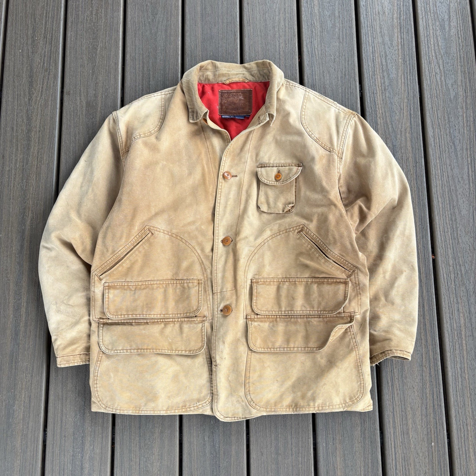 Vintage 90s Polo Ralph Lauren Sportsman Hunting Canvas Field Jacket L USA