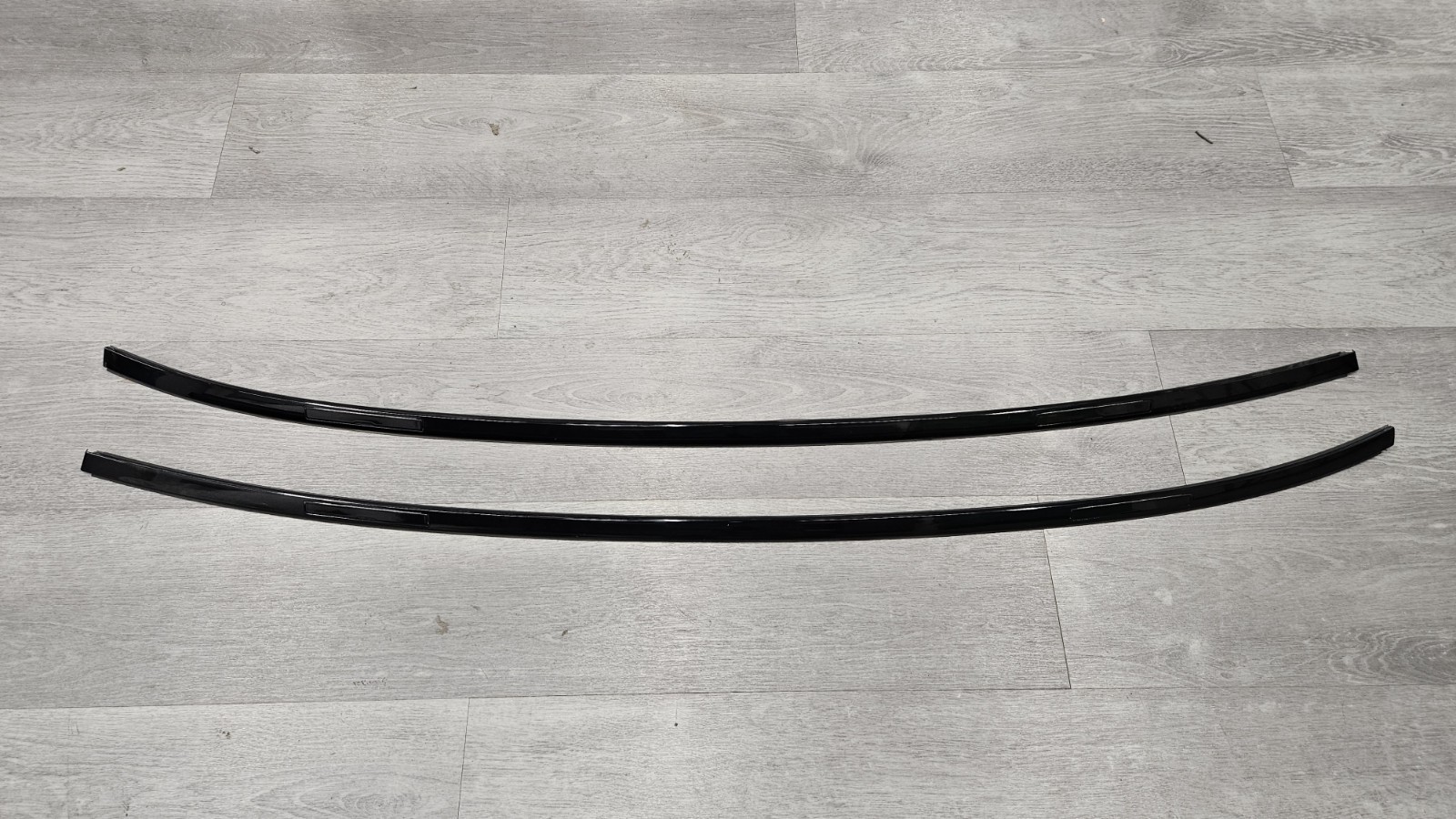 08-13 BMW E92 M3 328i 335i Black Plastic Roof Rail Drip Molding Trim Strip Set