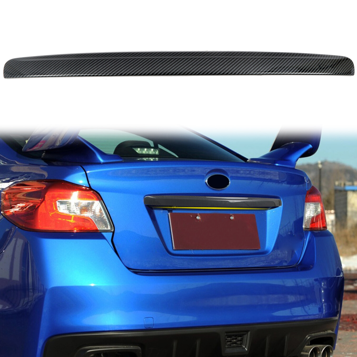 US Ship for Subaru WRX/ WRX STI 2015-2021 ABS Rear Trunk Lid Decoration Cover US Ship for Subaru WRX/ WRX STI 2015-2021 ABS Rear Trunk Lid Decoration Cover