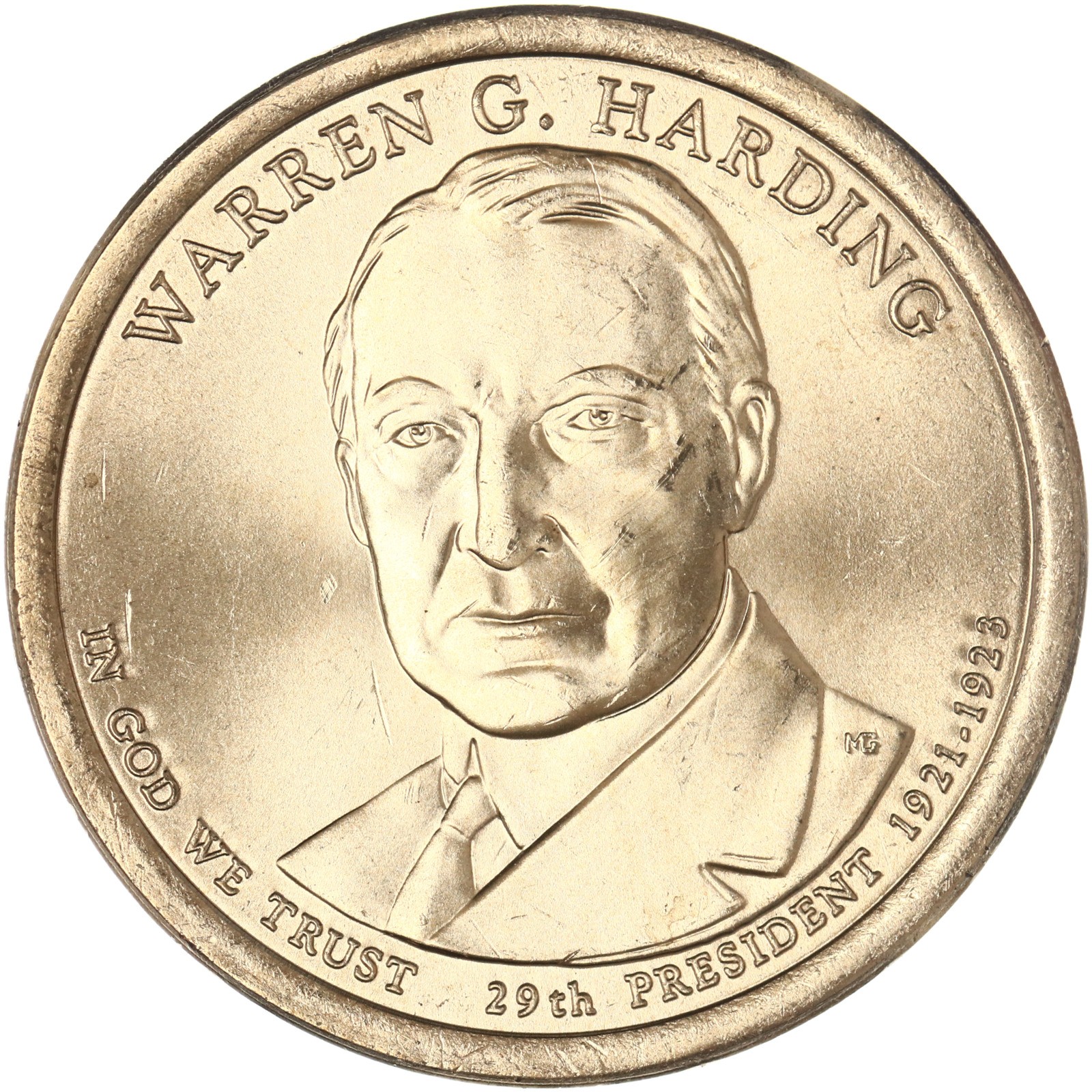 2014 D Presidential Dollar Warren G Harding Choice BU Clad 2014 D Presidential Dollar Warren G Harding Choice BU Clad