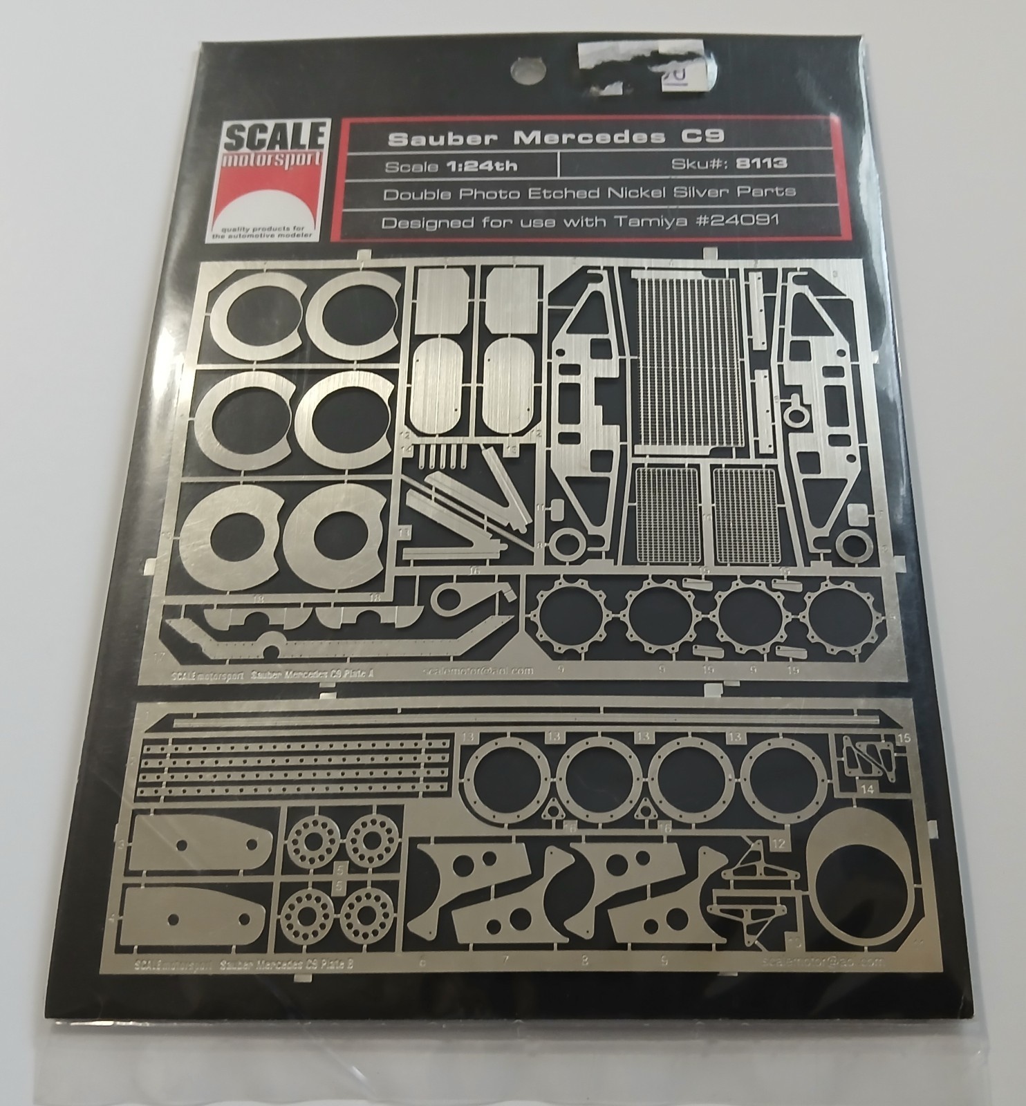 SCALE MOTORSPORTS 1/24 SAUBER MERCEDES BENZ C9 METAL PHOTO ETCH PARTS FOR TAMIYA SCALE MOTORSPORTS 1/24 SAUBER MERCEDES BENZ C9 METAL PHOTO ETCH PARTS FOR TAMIYA