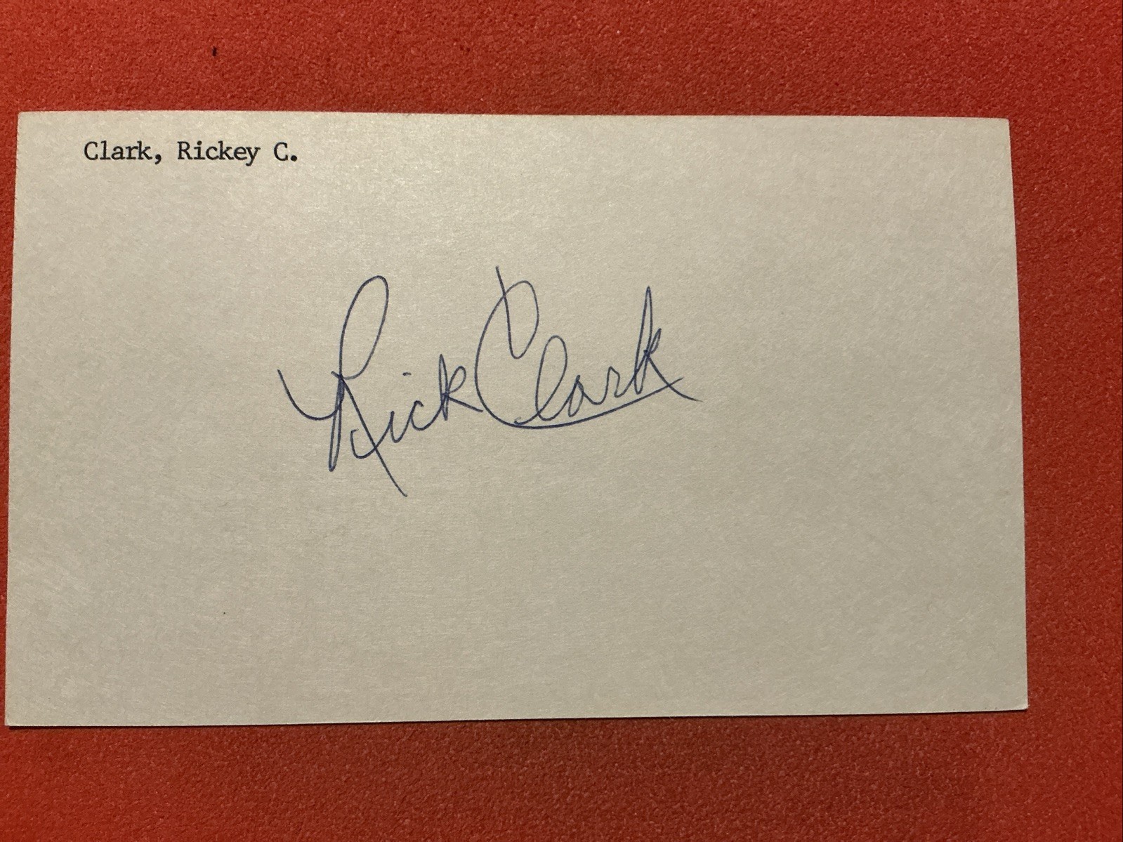 Rickey Clark🔥🔥MLB: 1967 California Angels 🔥🔥Autograph🔥🔥 Rickey Clark🔥🔥MLB: 1967 California Angels 🔥🔥Autograph🔥🔥