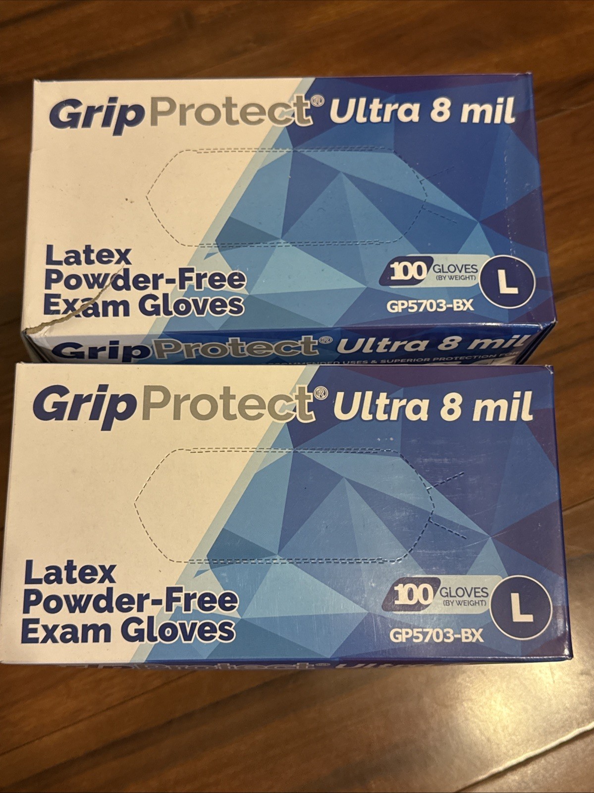 GripProtect Ultra 8 Mil Latex Exam Gloves Dental Disposable Medical (L)GP5703-BX