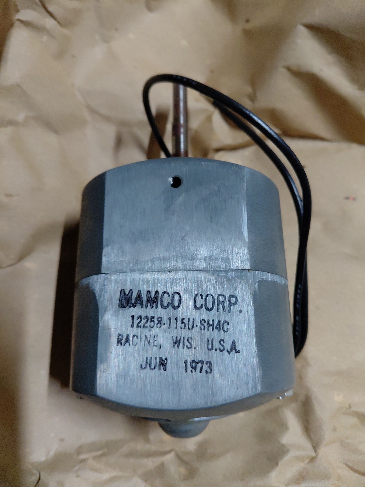 Vintage Mamco 12258-115U-SH4C 115V   Electric Motor Kodak 129544