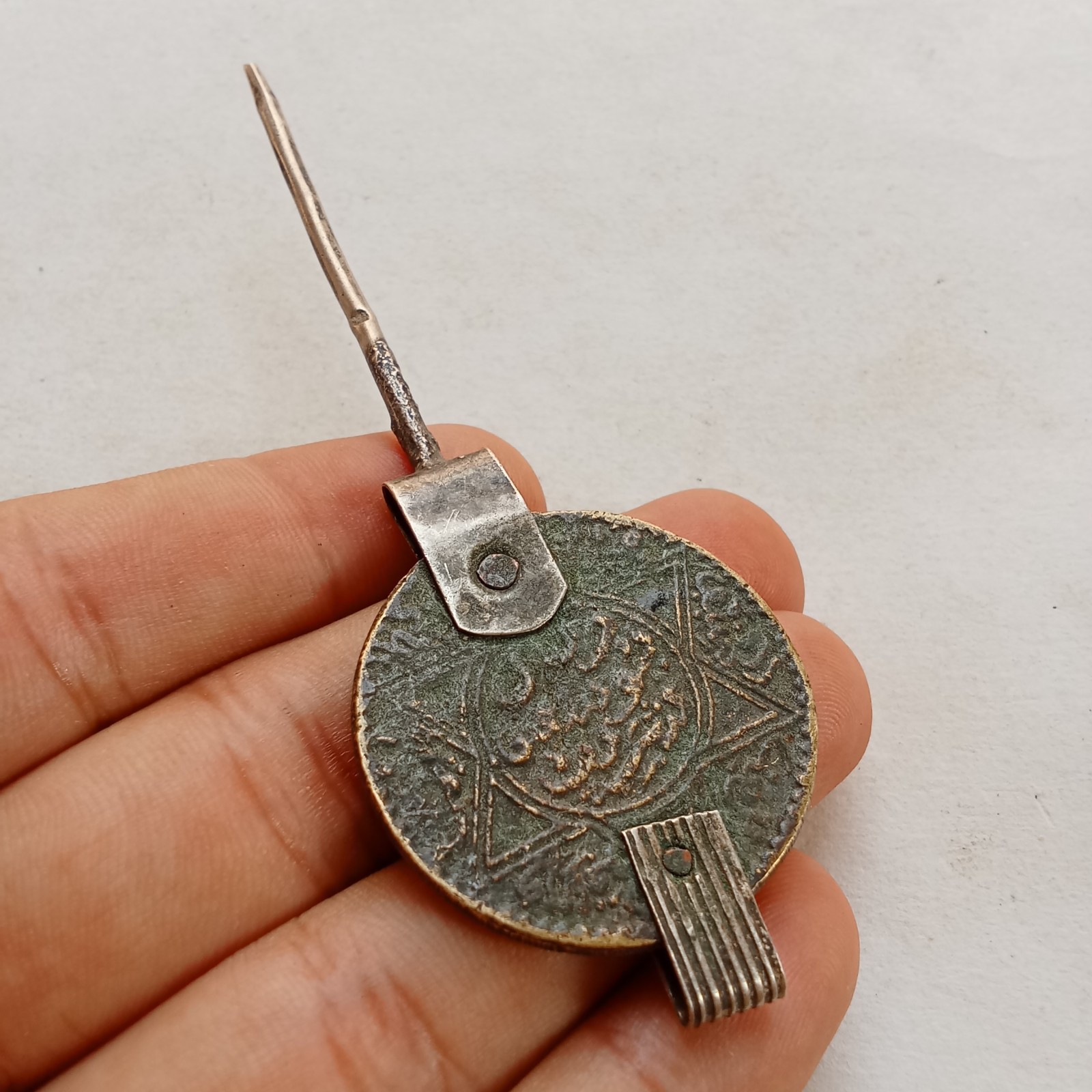 VERY RARE ANCIENT SILVER VIKING AMULET PENDANT AUTHENTIC ARTIFACT