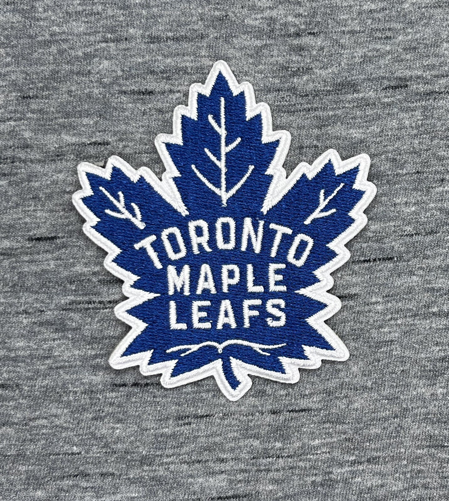 TORONTO MAPLE LEAFS EMBROIDERED IRON ON PATCH 3.00” X 2.75” TORONTO MAPLE LEAFS EMBROIDERED IRON ON PATCH 3.00” X 2.75”