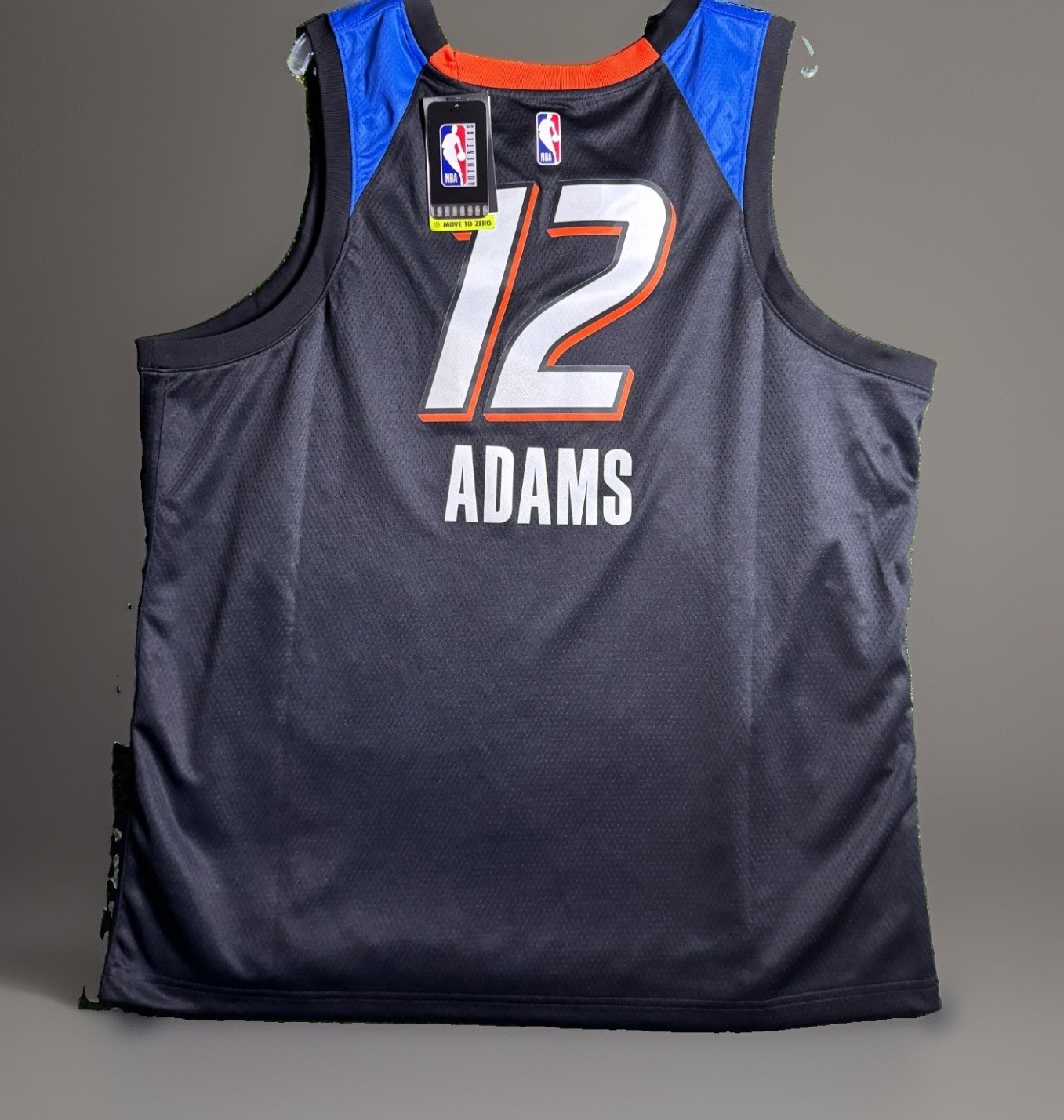 Nike Steven Adams OKC Thunder City Edition Swingman Jersey Mens 56 2XL Blue NWT