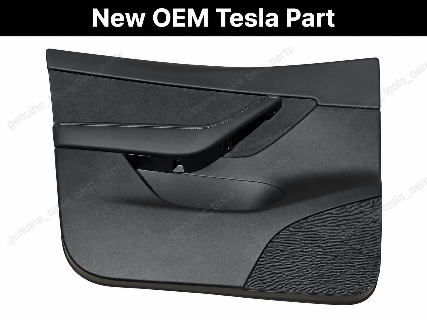 20-24 Tesla Model Y Front LH Door Panel Black OEM 1497294-91-B
