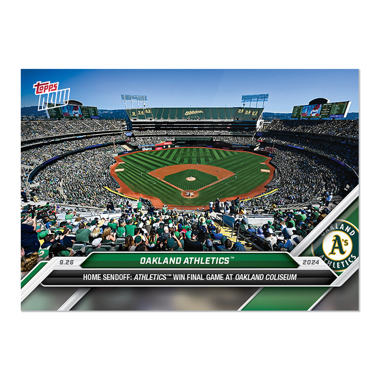 Oakland Athletics - 2024 MLB Topps Now Card 760 - Print Run: 5387 Oakland Athletics - 2024 MLB Topps Now Card 760 - Print Run: 5387