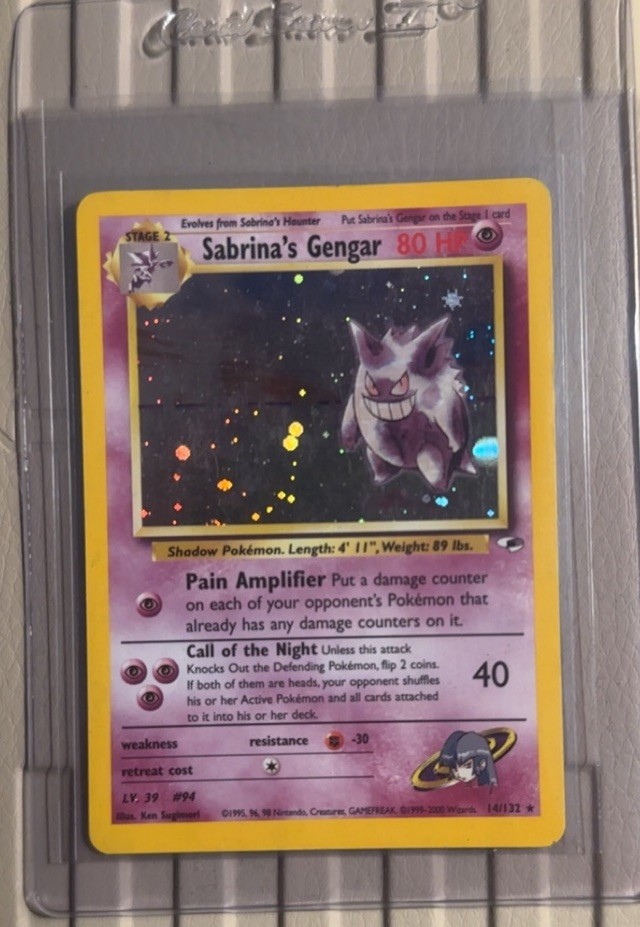 Pokemon TCG Sabrina\'s Gengar 14/132 Gym Challenge Holo Rare English 2000 WOTC