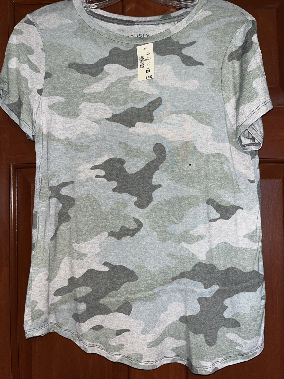 NWT Aeropostale Women\'s Seriously Soft Perfect Crew Camo Tee Shirt Size Medium